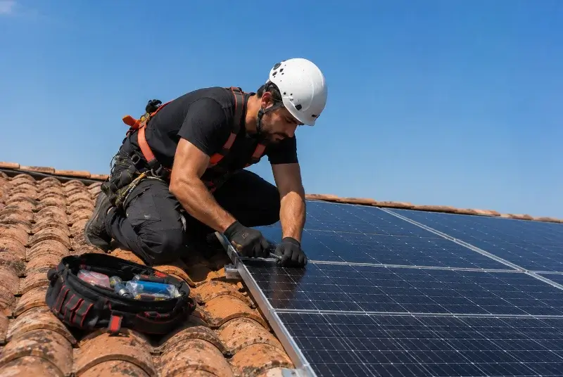 Maintenance et monitoring de panneaux solaires à Chanteloup